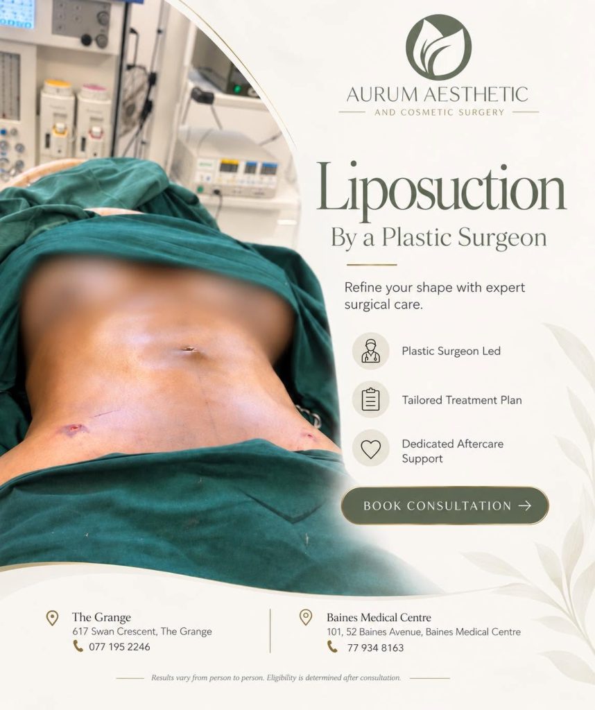 Liposuction procedure at AURUM Aesthetic and Cosmetic Surgery in Zimbabwe
